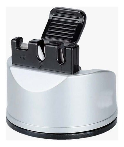 Afilador de Cuchillos Multiuso con Base Antideslizante – Tungsteno, Cerámica y Acero