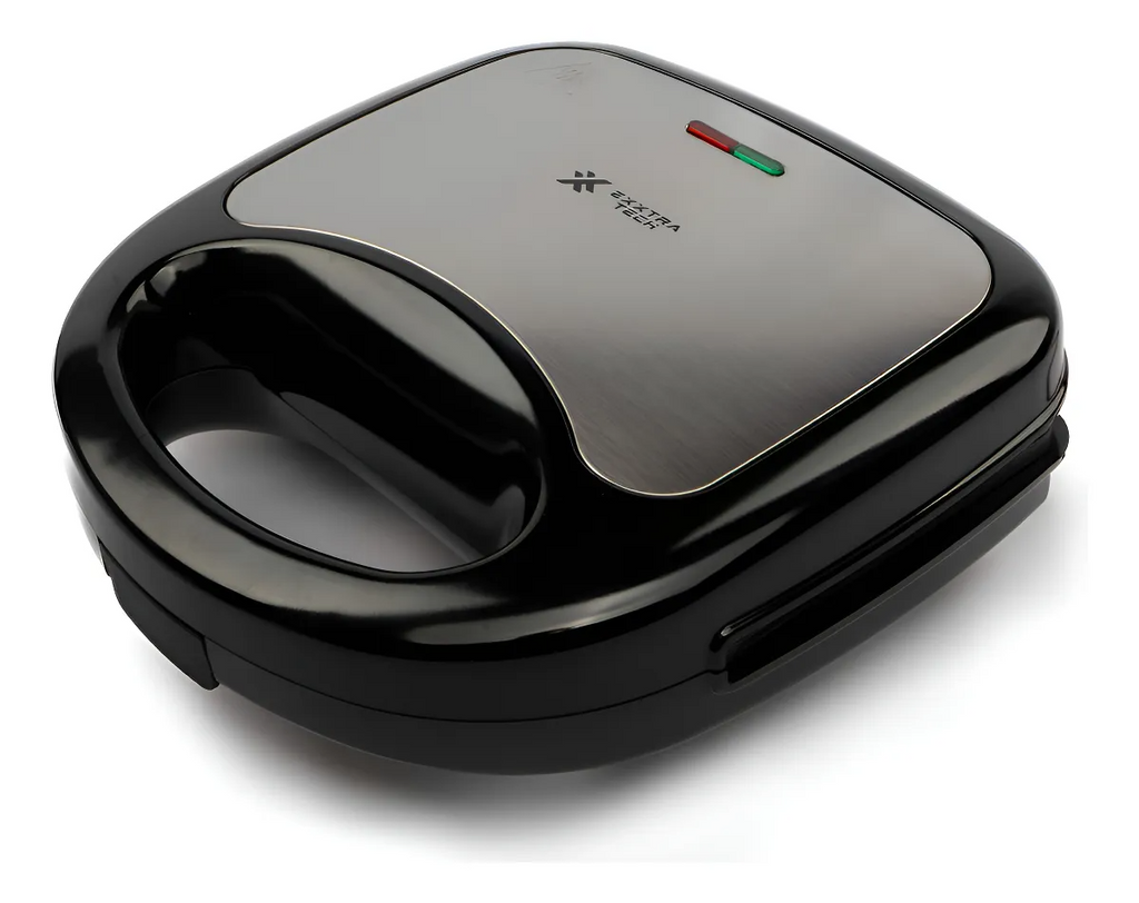 Sandwichera Eléctrica Grill 750W – Placas Antiadherentes para Sándwiches, Wafles y Paninis