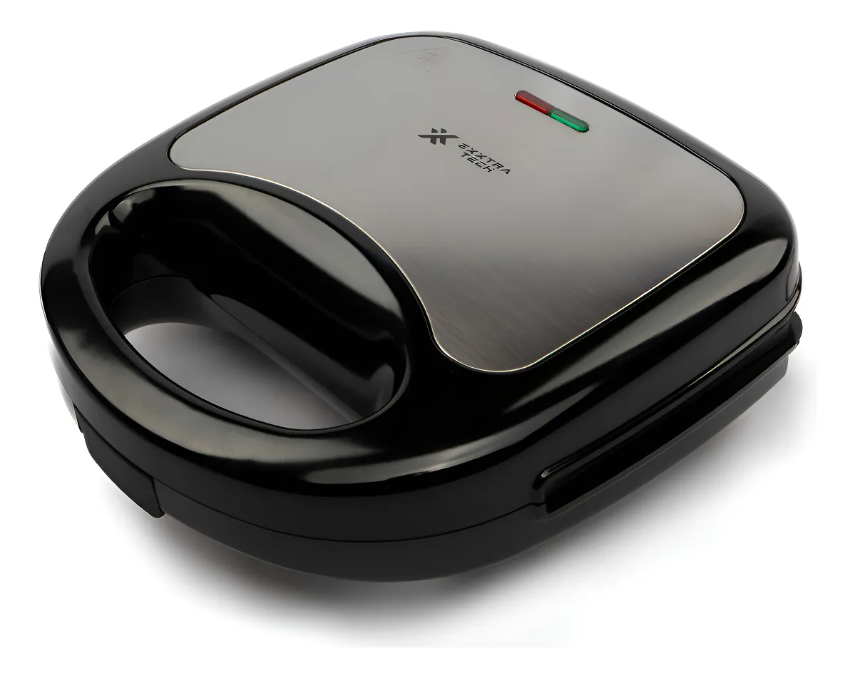 Sandwichera Eléctrica Grill 750W – Placas Antiadherentes para Sándwiches, Wafles y Paninis