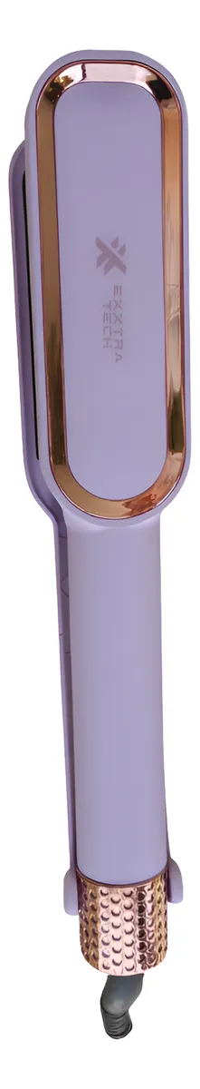 Cepillo Alisador 2 en 1 – Plancha y Peine para Cabello Liso y Ondulado sin Frizz (Violeta)