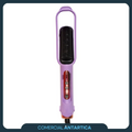 Cepillo Alisador 2 en 1 – Plancha y Peine para Cabello Liso y Ondulado sin Frizz (Violeta)