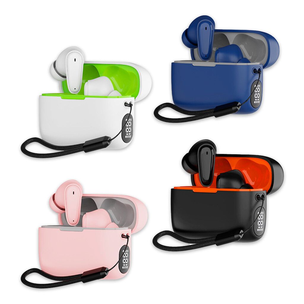 Auriculares Bluetooth 5.0 Gemtek Domo – Inalámbricos con Estuche de Carga y Puerto Tipo C