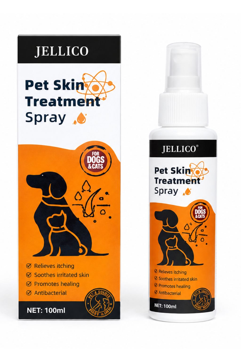 Spray antibacterial para mascotas