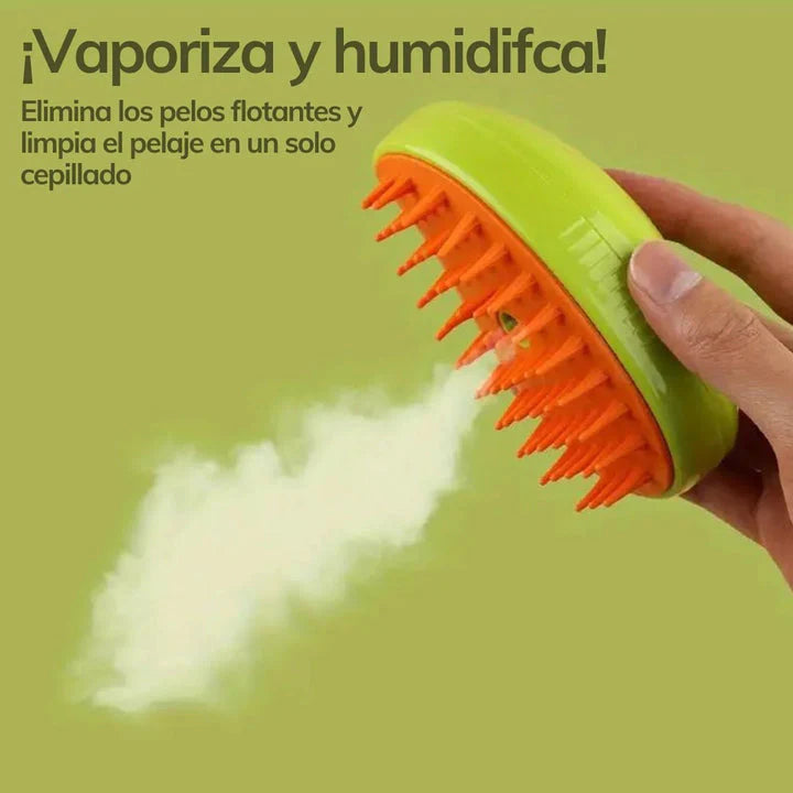 Cepillo vaporizador para mascotas